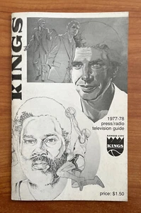 vintage RON BOONE 1977-1978 NBA KANSAS CITY KINGS MEDIA PRESS GUIDE YEARBOOK - Picture 1 of 1