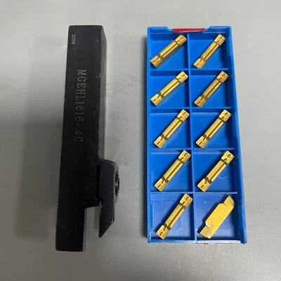 MGEHL1616-4 16*100mm lathe External Turning Tool Holder+MGMN400-M 4mm CNC insert - Image 1 of 4