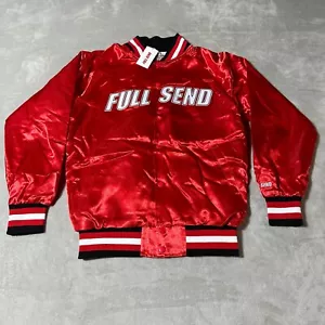 Full Send Red Satin Jacket Size Small NWT - Picture 1 of 5