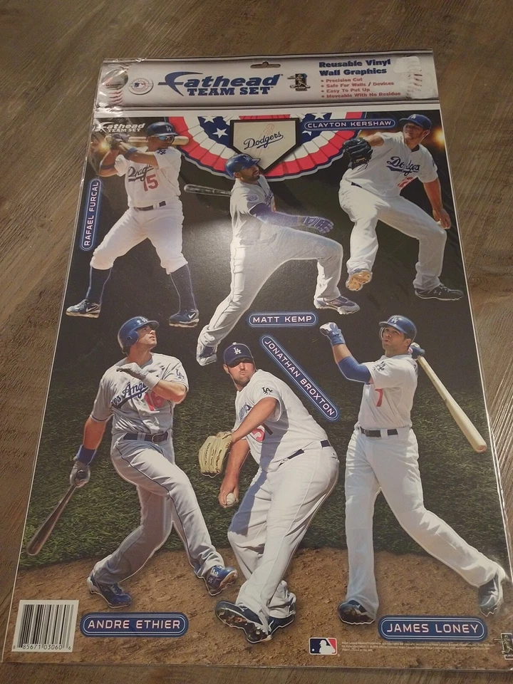 ¡NUEVO! MLB LOS ANGELES DODGERS 6 JUGADORES FATHEAD COMPAÑEROS DE EQUIPO CALCOMANÍAS DE PARED! Foto 1 de 1