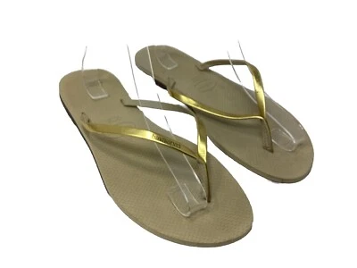 Chanclas Havaianas para mujer YOU metálicas doradas 11/12 para mujer Foto 1 de 4