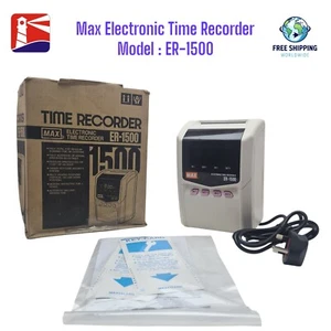 Max ER-1500 Electronic Time Recorder. Made in Japan - Picture 1 of 9