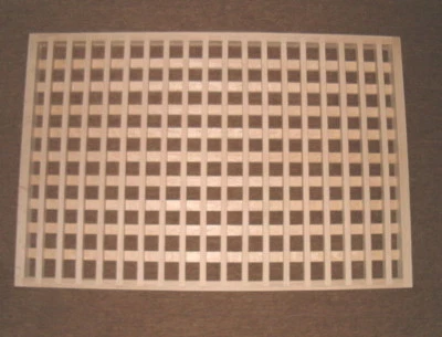 REJILLA DE CAJA DE HUEVOS MADERA MONTAJE EMPOTRADO REJILLA DE PISO PARED REGISTRO VENTILACIÓN Foto 1 de 2