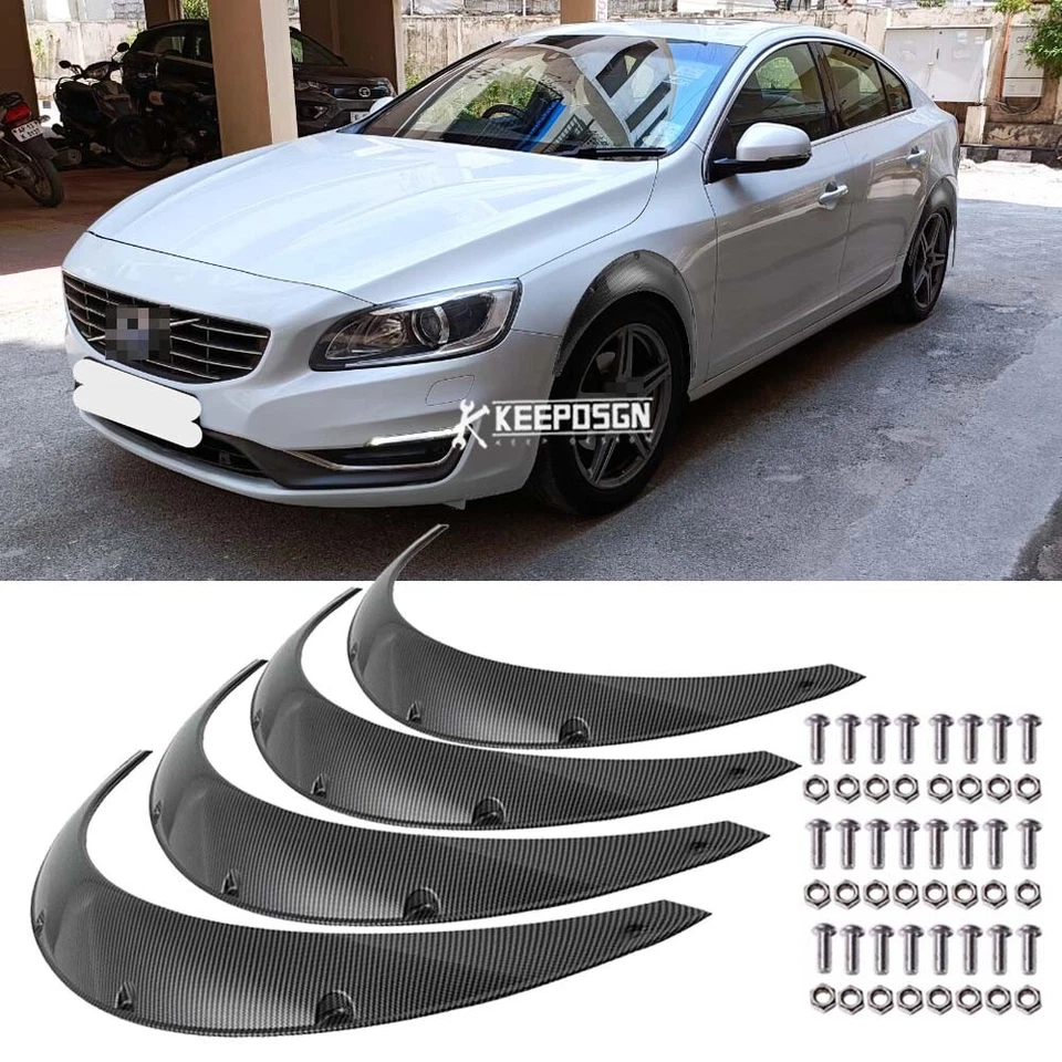 Arcos de rueda flexibles extra anchos 4X 4,5" para Volvo S40 S60 S80 V40 Foto 1 de 4