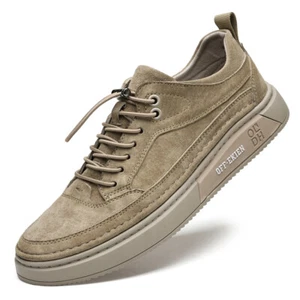 Zapatos formales de cuero para negocios para hombres al aire libre informales estilo británico zapatillas para caminar - Imagen 1 de 15
