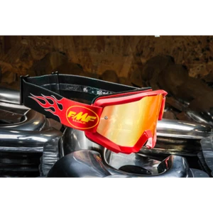 FMF FMF POWERCORE YOUTH GOGGLE FLAME RED - MIRROR RED LENS F-50055-00004 - Picture 1 of 3