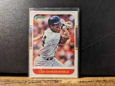 2021 Donruss Baseball 1987 Retro 1406 Career Steals Rickey Henderson #247 B414