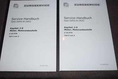 Reparaturanleitung Service Handbuch Motor Opel Zafira B 1.9 CDTI 2004-2011 - Bild 1 von 4