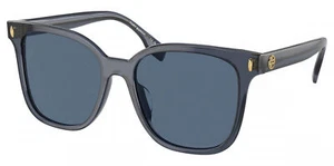 Tory Burch Women's Transparent Blue Soft Square Sunglasses TY7203U-196380-53 - Picture 1 of 4