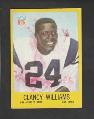 1967 Philadelphia #95 Clancy Williams GVG RC Rookie LA Rams 158896 - Image 1 of 2
