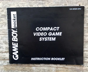 Nintendo Gameboy Pocket Console Instruction Booklet Manual! GA-MGB-UKV - Picture 1 of 4