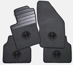 Tapates de terciopelo gris para Alfa Romeo 156 1997-2007 - Imagen 1 de 1
