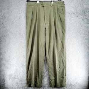 John Nordstrom Hose Herren 35x30 grün Plissee Bündchen Smart Care schmutzabweisend - Bild 1 von 20