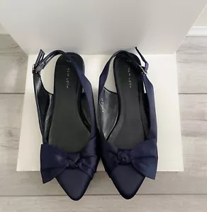 New look Sandal with bow - dark blue - Picture 1 of 3