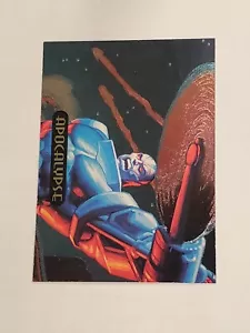 1994 Fleer Marvel Masterpieces Power Blast #1 of 9 Apocalypse Foil Chase Card - Picture 1 of 2