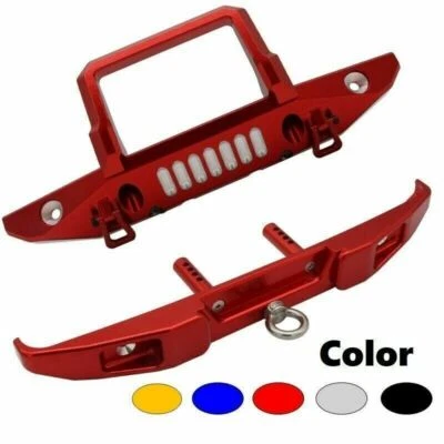 CNC Aluminum Alloy Front Rear Bumper With Towing Hook For 1/6 Axial SCX6 RC Car - Image 1 of 4
