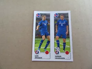 636K Image Panini Référence 605a UEFA Euro 2016 K Arnasson R Sigurdsson - Imagen 1 de 2