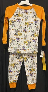 4T Toddler Boys Girls Mickey Goofy Donald Pluto Halloween Pajamas Snug-Fit PJs - Picture 1 of 1