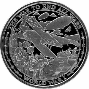 2019 Patriot 1 oz .999 Fine Silver Round - World War I Series 2 *IN CAPSULE* - Picture 1 of 2