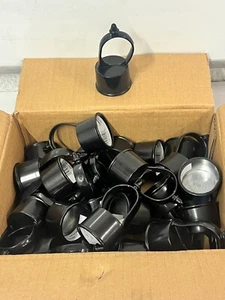 CASE OF 25 Merchants Metals 1-5/8" - 1-3/8" Black Eye Top 272012 - Picture 1 of 6