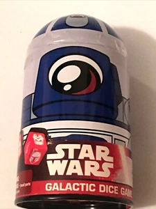 Dice Game Star Wars R2D2 Small Capsule Tin Galactic Cardinal Toy Blue Droid NEW - Picture 1 of 5