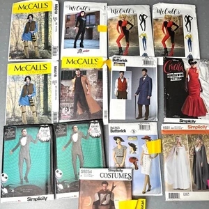 Lote de 13 paquetes de cosplay con patrón de costura Simplicity McCalls Butterick para hombres y mujeres - Imagen 1 de 8