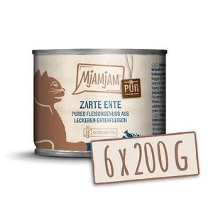 - Premium Nassfutter für Katzen - purer Fleischgenuss - zarte Ente pur 6er Pa... - Bild 1 von 1