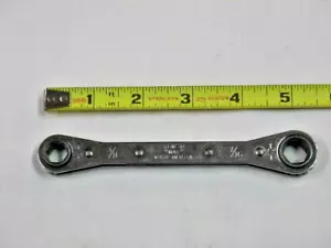 MAC Tools USA 3/8"- 7/16" 6 Point Chrome Ratcheting Box Wrench RBW-10 - Foto 1 di 4