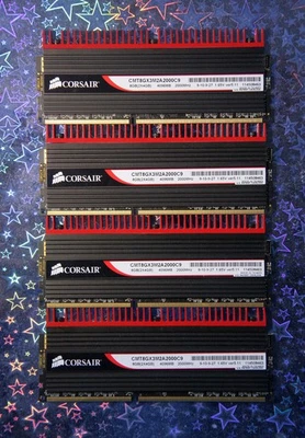 Corsair Dominator GT DDR3 2000 МГц ЧЕТЫРЕХМЕСТНЫЙ КОМПЛЕКТ СООТВЕТСТВУЮЩИЙ RAM DRAM ПАМЯТЬ - Изображение 1 из 2