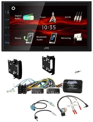 JVC USB Bluetooth Lenkrad DAB 2DIN Autoradio für Chrysler Dodge Jeep - Bild 1 von 4
