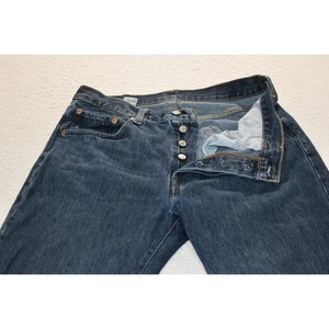 Levis 501 XX Jeans Mens Size 30 x 30 Button Fly Straight Fit Blue Cotton - Picture 1 of 6