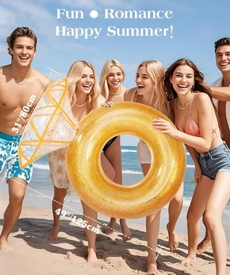 Надувное кольцо с бриллиантом для бассейна поплавок - большой помолвочный поплавок для вечеринок - Изображение 1 из 4