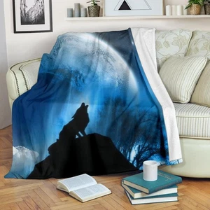 wolf- blanket - Picture 1 of 10