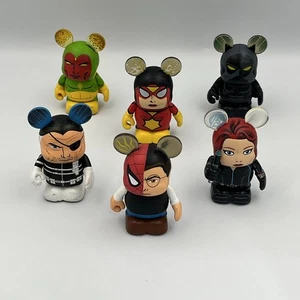 Disney Vinylmation Marvel 6 Stück Black Panther Vision Black Widow Peter Parker - Bild 1 von 11