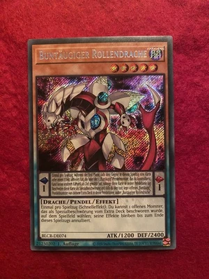 Yu-Gi-Oh! BUNTÄUGIGER RD., BLCR-DE074, SECRET RARE, NM, 1. Aufl., Kombi-Versand - Bild 1 von 2