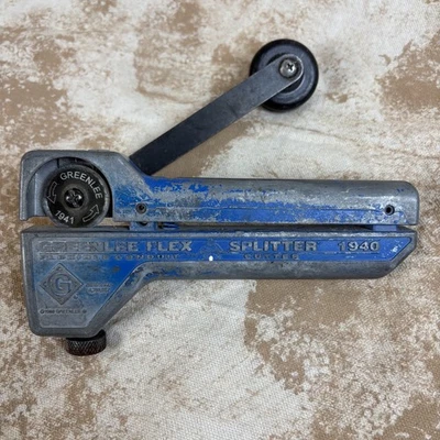 Cortador de conducto flexible Greenlee 1940 'Divisor flexible' 1941 hoja propio Foto 1 de 4