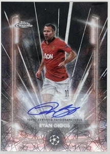 2024-25 Topps Chrome Ryan Giggs Black Laser Autograph Mancheste United - Picture 1 of 2