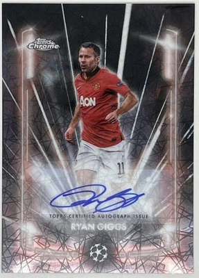 Autógrafo láser negro Ryan Giggs cromado Topps 2024-25 Manchester United Foto 1 de 2