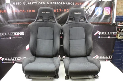 2008-2015 Mitsubishi Lancer Evolution Evo X 10 Front Recaro Seats OEM - Image 1 of 4