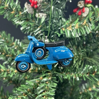 Vespa Rally 90 Sport 66 Scooter Moped Custom Christmas Ornament - Image 1 of 2