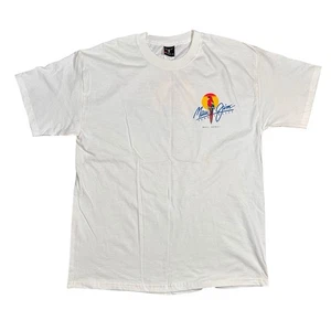 Gafas de sol vintage de los 90 Maui Jim camiseta para hombre grande logotipo de loro de Hawaii blanca - Imagen 1 de 8