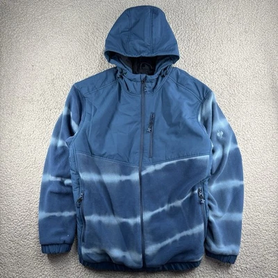 Engelbert Strauss Fleece Hoodie Men’s Size XL Blue Hybrid Jacket Tie-Dye Motion - Image 1 of 4