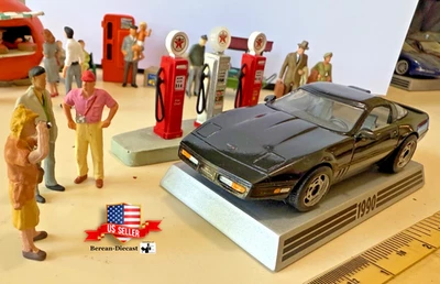 1/43 Danbury Mint 1990 CORVETTE 光面黑色 50 周年系列 C9.75 (近乎完好) — 第 1/4 张图片