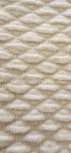 COLECCIÓN HOTEL LUJO MARFIL ALGODÓN DIAMANTE ESTAMPADO CUBRECAMA PORTUGAL QUEEN - Imagen 1 de 4