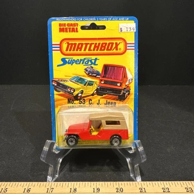 Matchbox Lesney Superfast No. 53 CJ6 Jeep DieCast Scale England MOC - Image 1 of 4