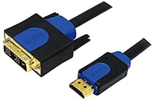 Logilink 2m HDMI to DVI Cable - Black - Picture 1 of 3