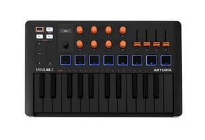 Minilab 3 Portable Midi Keyboard Controller With Pads Faders And Software - Picture 1 of 6