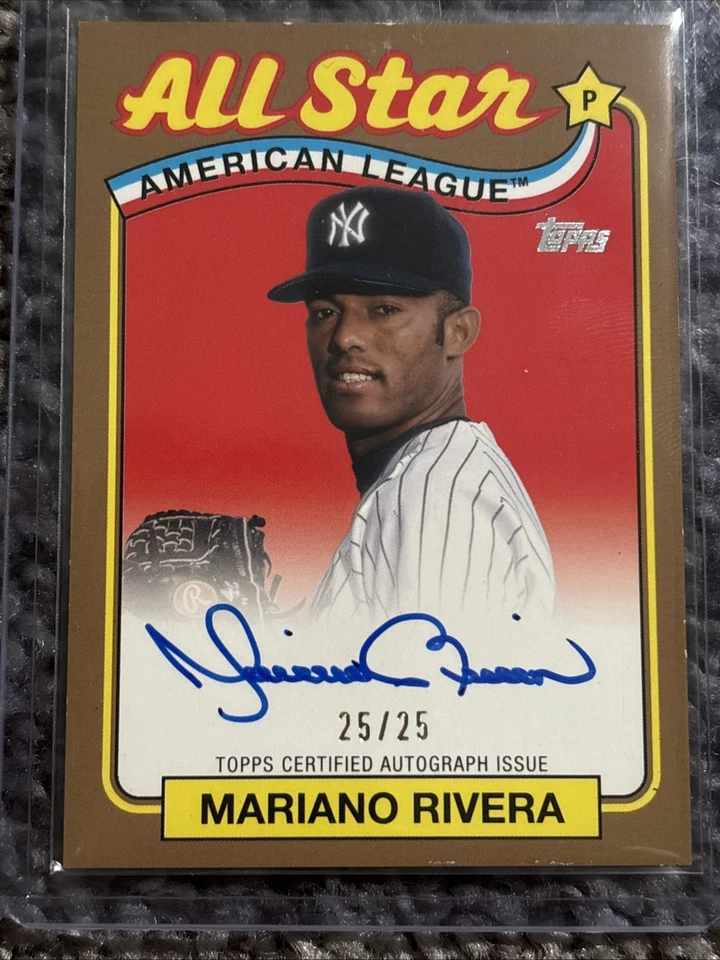 Serie Topps 1989 All Star Liga Americana 2024 Mariano Rivera Automático/25 #89ASAMR Foto 1 de 4