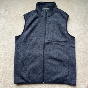 Lands’ End Herren meliert dunkelgrau Reißverschluss vorne ärmellos Pullover Weste-M-EUC - Bild 1 von 8