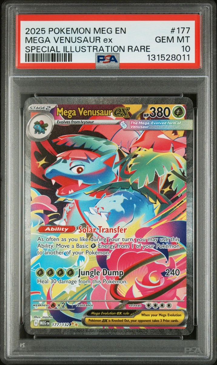 Venusaur Pokémon TCG Grade 10 Evolutions Individual Collectible
